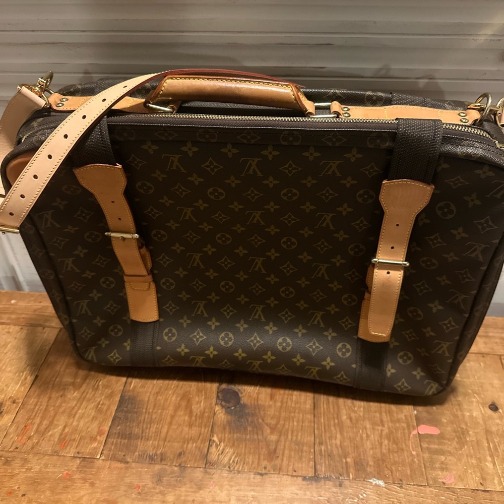 Louis Vuitton Tan and Brown Monogram suitcase